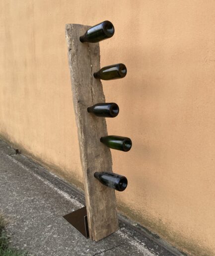 Porta Bottiglie in legno invecchiato